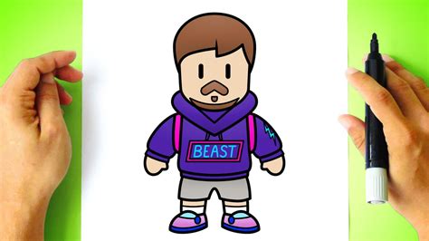 Como DESENHAR o MR BEAST do STUMBLE GUYS - Como DIBUJAR a MRBEAST de ...