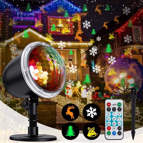 Amazon.com: Decorative Lighting Projectors Outdoor, IP65 Waterproof Projection Lamp with Remote ...