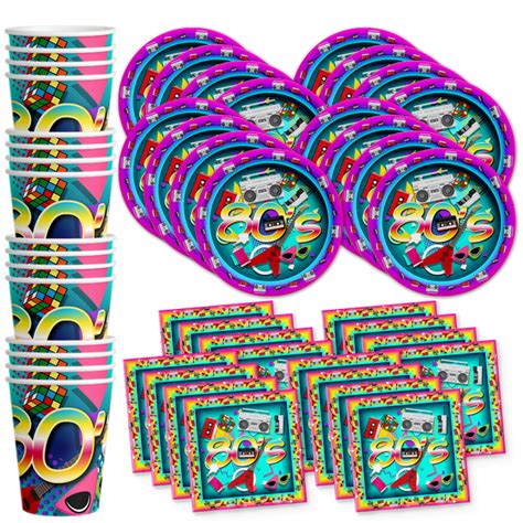 80's Party Supplies - 80's Theme Birthday Party Supplies - Retro Party ...