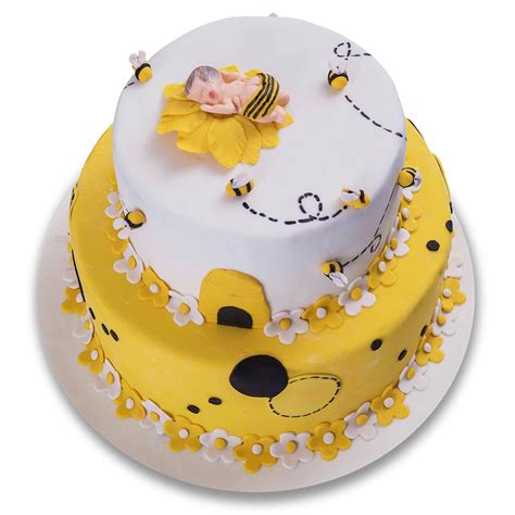 Bumble Bee Baby Shower Cake - Kathleen Confectioners