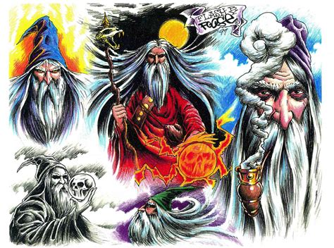 Wizard tattoo designs by Foose : r/ImaginaryWizards