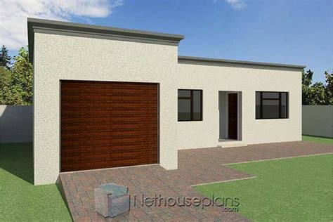 2 Room House Plans South Africa | Flat Roof Design | Nethouseplans ...