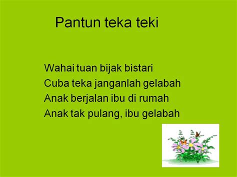 Contoh Pantun Teka Teki Dan Jawabannya Contoh Resource - Riset