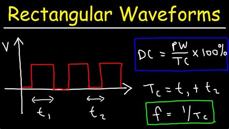 Duty Cycle, Pulse Width & Frequency - Rectangular and Square Waves - YouTube