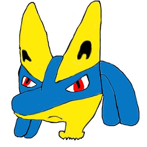 shiny lucario head by flawlessgirl on DeviantArt