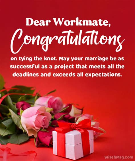 Heartwarming Wedding Wishes for Colleagues or Coworkers - WishesMsg