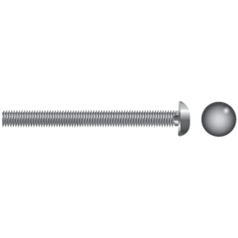 3/8-16 X 5" Galvanized Carriage Bolts, 10-Pack | West Marine