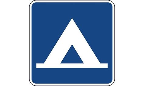 Camping Symbol Information Sign - - TreeTop Products