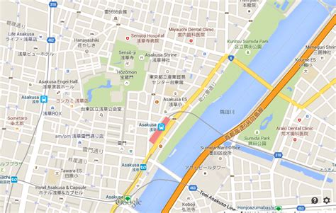 asakusa-map - นานาสาระเกี่ยวกับญี่ปุ่นและการท่องเที่ยวญี่ปุ่น