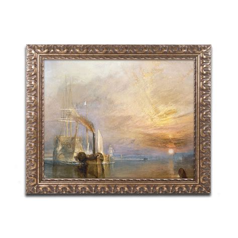 The Fighting Temeraire Framed On Paper by J.M.W. Turner Print ...