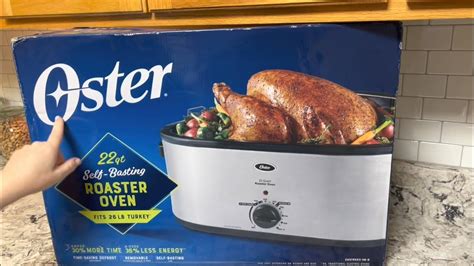 Oster 22 quart Turkey roaster oven Thanksgiving. How to cook a turkey ...