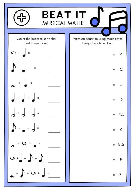 Free music worksheet templates to edit and print | Canva - Worksheets ...