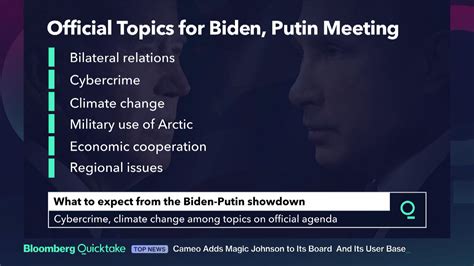 Watch Biden-Putin Summit: What to Expect - Bloomberg