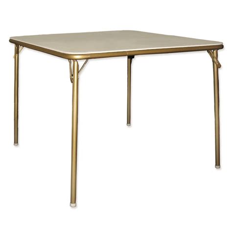 Fritz Style Bridge Folding Table with Silver Frame, Folding chairs ...