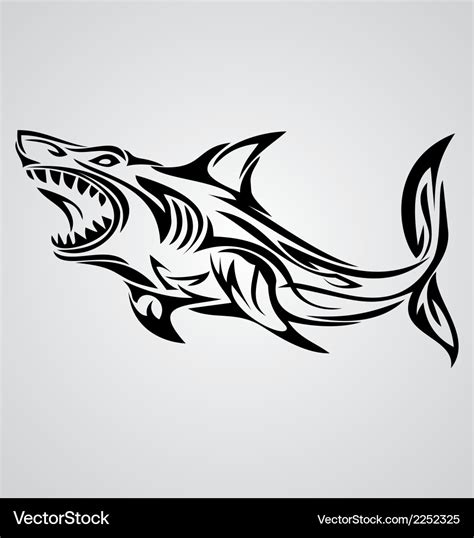 Tribal Shark Svg