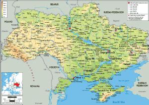 Ukraine Map (Road) - Worldometer