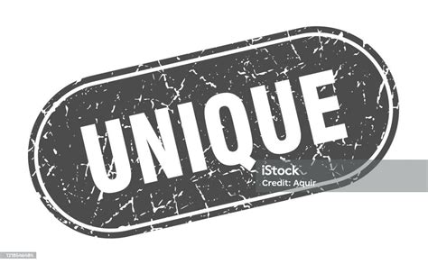 Unique Sign Unique Grunge Black Stamp Label Stock Illustration - Download Image Now - Badge ...