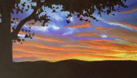 Pastel Landscape – Sunset – Art Portfolio Website