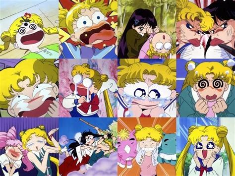 Funny Sailor Moon / Usagi emotions & facial expressions: A Collection ...