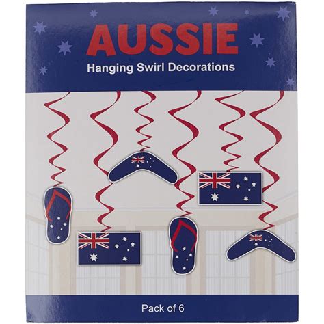 Australia Day Swirl Decorations - Multi | BIG W