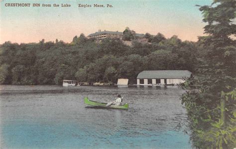 Eagles Mere Pennslyvania Crestmont Inn Scenic View Antique Postcard (J35356) - Mary L. Martin ...