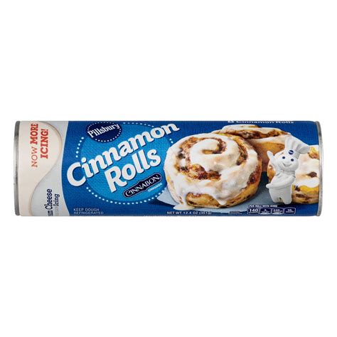 Pillsbury Cinnamon Rolls With Cream Cheese Icing, 8 Ct, 12.4 oz ...