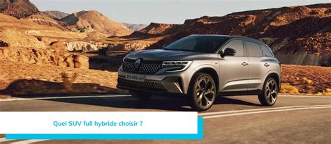 Top 10 des meilleurs SUV full hybrides (non rechargeable) 2024