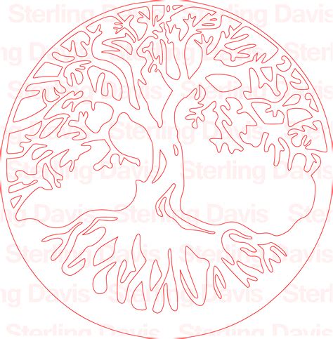 Tree of life Scroll Saw Pattern by Sterling Davis – Maker Patterns