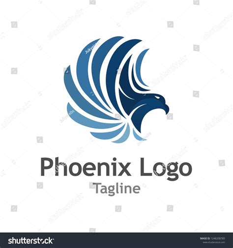 Creative Phoenix Logo Vector Stock Vector (Royalty Free) 1246208785 | Shutterstock