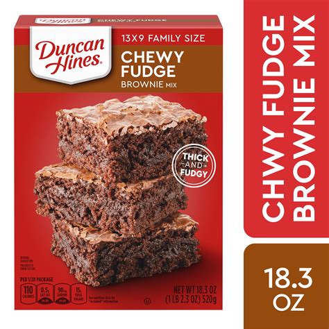 Duncan Hines Chewy Fudge Brownie Mix 18.3 oz - Walmart.com - Walmart.com