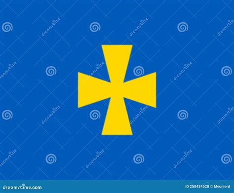 Glossy Glass Flag of Poltava Oblast, Ukraine Stock Illustration - Illustration of historic, flag ...