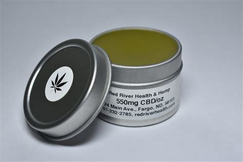 Hemp Cannabis, CBD Infused Balm, 550mg/ 1oz - Red River Health