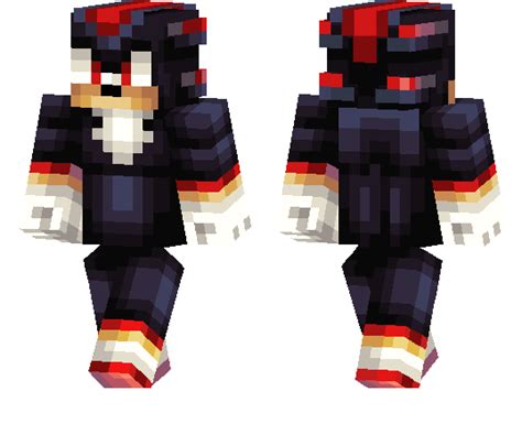 Shadow the Hedgehog | Minecraft PE Skins