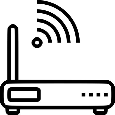 Wireless router,Wireless access point,Clip art,Line art #86504 - Free ...