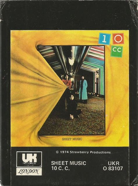 10cc - Sheet Music (1974, 8-Track Cartridge) | Discogs