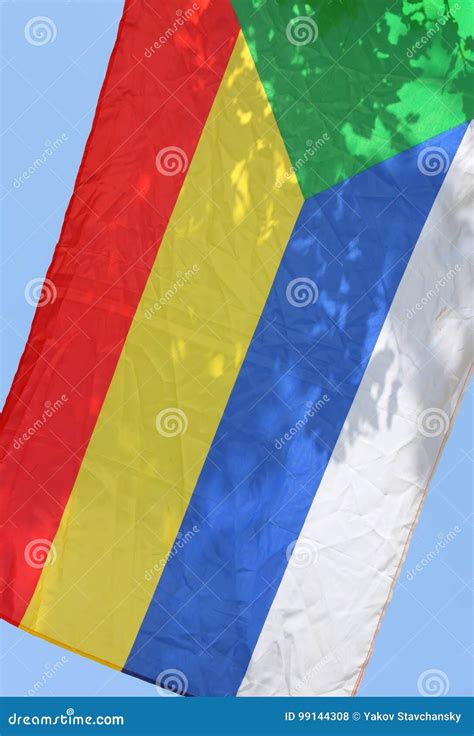 Flag of the Druze stock photo. Image of blue, green, multicolor - 99144308