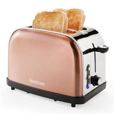 Goodmans 2-Slice Diamond Copper Toaster | Kitchen - B&M