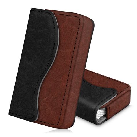 Business Card Holder / Credit Card Wallet, Fintie Premium PU Leather ...