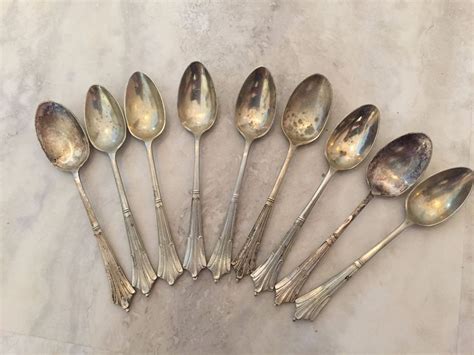 9 Collector 9 Small Spoons Silver EPNS #Easterling | Silver, Small spoon, Antiques