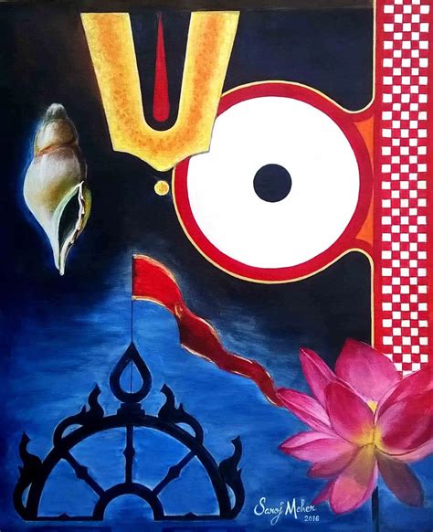 Lord Jagannath - Original Acrylic Painting - Instant Download ~ Art Gallery