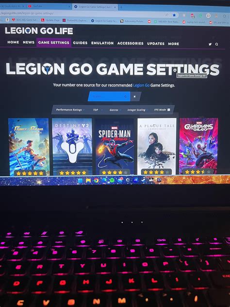 Legion Go Game settings Website : r/LegionGo