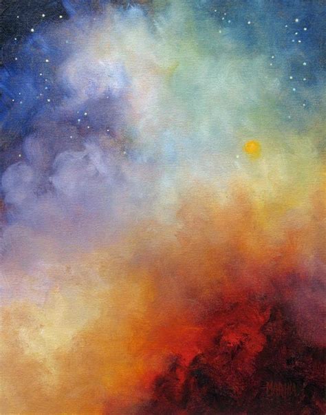 Marina Petro ~ Adventures In Daily Painting: Abstract Skyscape Oil ...