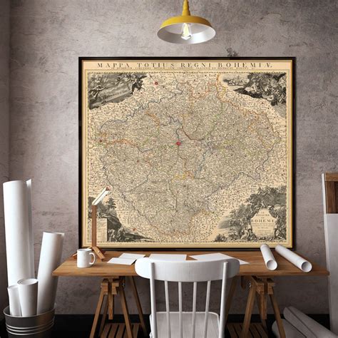 Map of Bohemia - Etsy