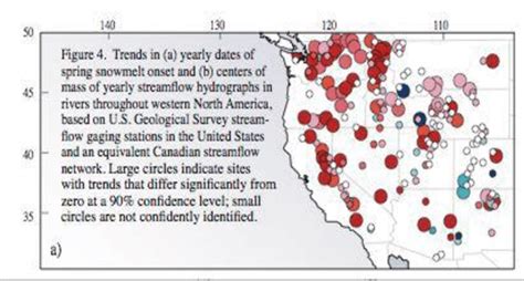 8. Earlier spring snowmelt runoff: Trends in yearly dates of spring ...