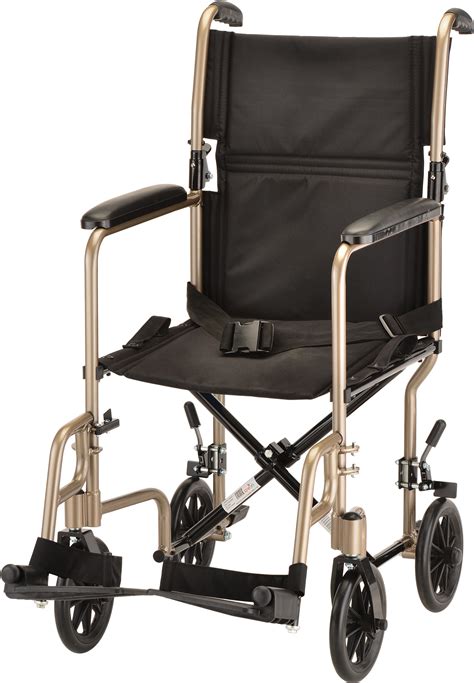 TRANSPORT CHAIR- 19 INCH WITH SWINGAWAY FOOTRESTS CHAMPAGNE - Jackson ...