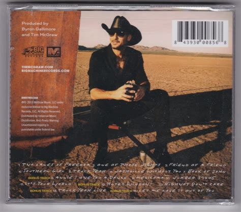 Tim McGraw “Two Lanes of Freedom” Deluxe – New CD | South Florida Country Music