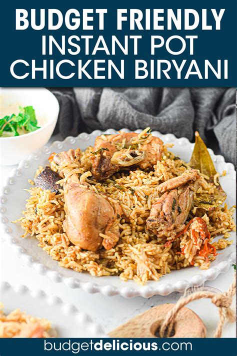 Instant Pot Chicken Biryani - Budget Delicious