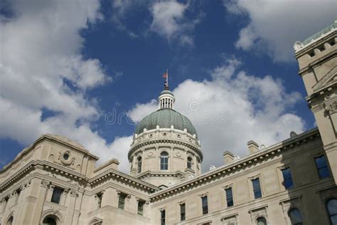 Indiana State Capitol Building Stock Photo - Image of building, state ...