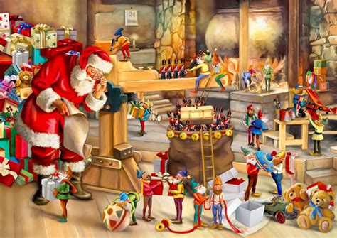 Santa's Workshop, Pieces Vary, Wooden City | Puzzle Warehouse