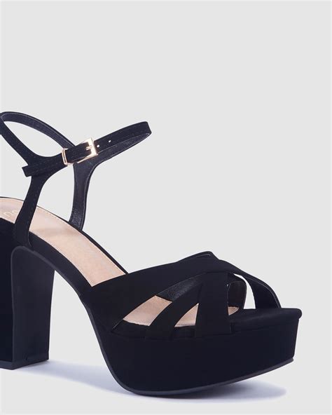 LUELLA BLACK Platform Heels | Buy Women's HEELS Online | Novo Shoes